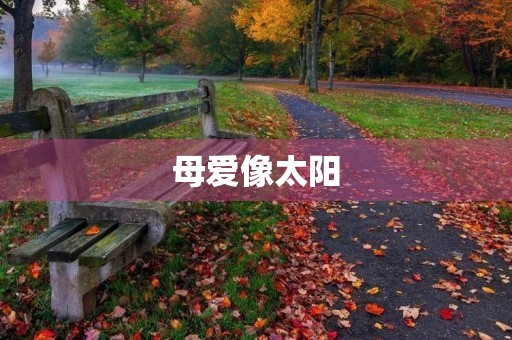 母爱像太阳 母爱像太阳