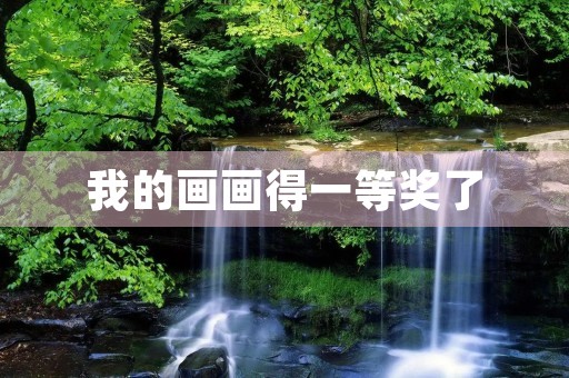 我的画画得一等奖了 我的画画得一等奖了
