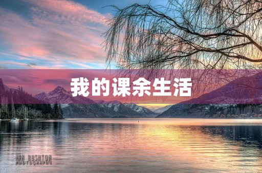 我的课余生活 我的课余生活