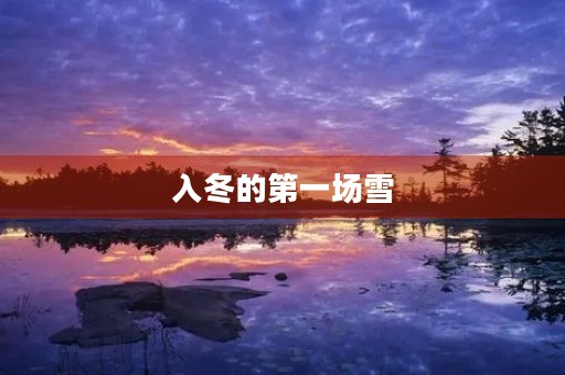 入冬的第一场雪 入冬的第一场雪