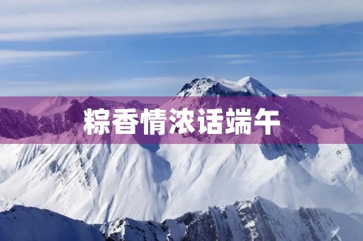 粽香情浓话端午 粽香情浓话端午