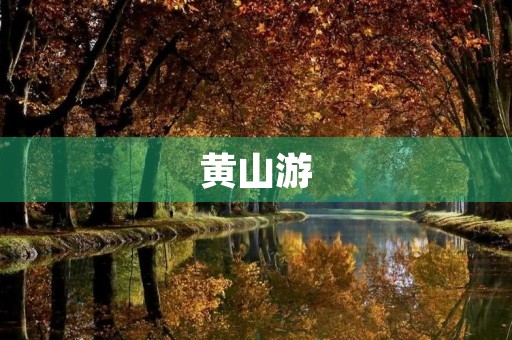 黄山游 黄山游