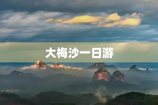 大梅沙一日游 大梅沙一日游