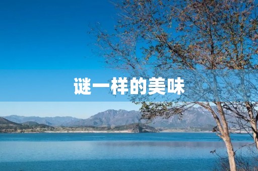 谜一样的美味 谜一样的美味
