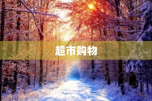 超市购物 超市购物