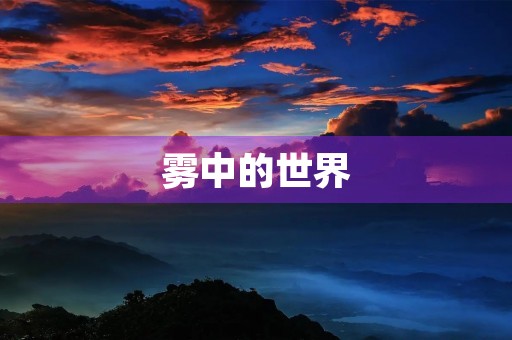 雾中的世界 雾中的世界