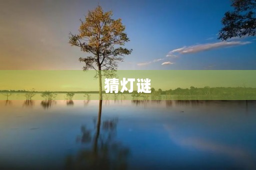 猜灯谜