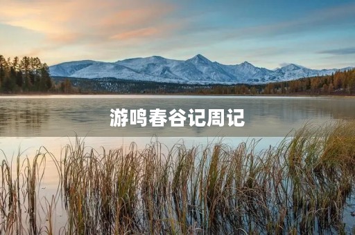 游鸣春谷记周记 游鸣春谷记周记