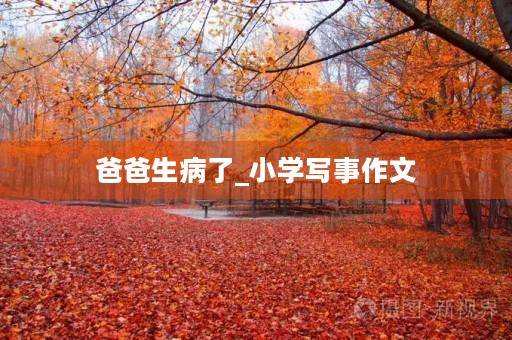爸爸生病了_小学写事作文 爸爸生病了_小学写事作文