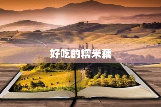 好吃的糯米藕 好吃的糯米藕