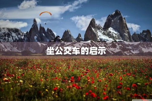 坐公交车的启示 坐公交车的启示