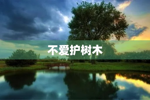 不爱护树木 不爱护树木
