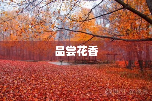 品尝花香 品尝花香