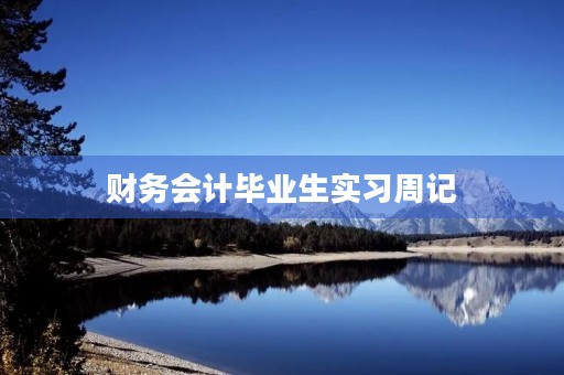 财务会计毕业生实习周记 财务会计毕业生实习周记