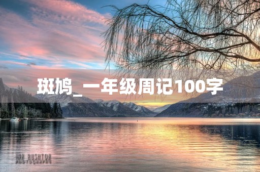 斑鸠_一年级周记100字