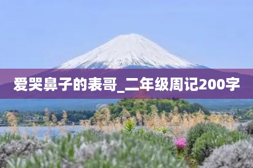 爱哭鼻子的表哥_二年级周记200字 爱哭鼻子的表哥_二年级周记200字
