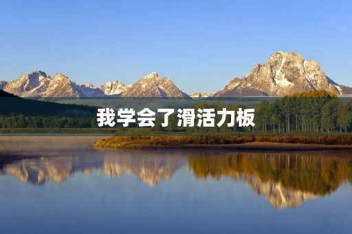 我学会了滑活力板 我学会了滑活力板
