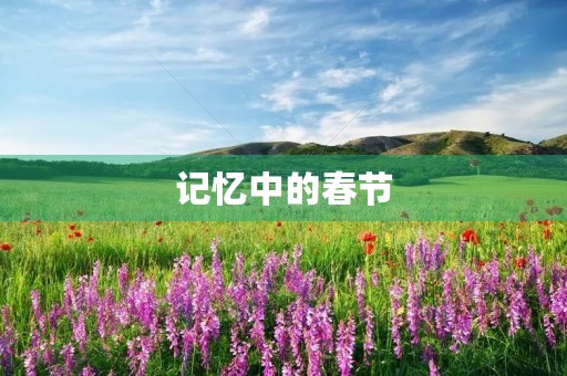 记忆中的春节