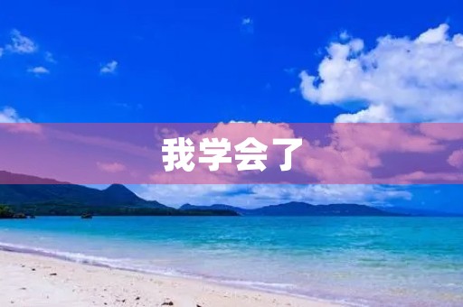 我学会了