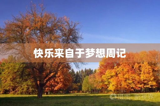 快乐来自于梦想周记