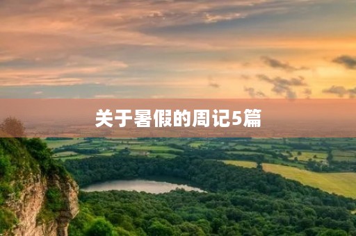 关于暑假的周记5篇 关于暑假的周记5篇