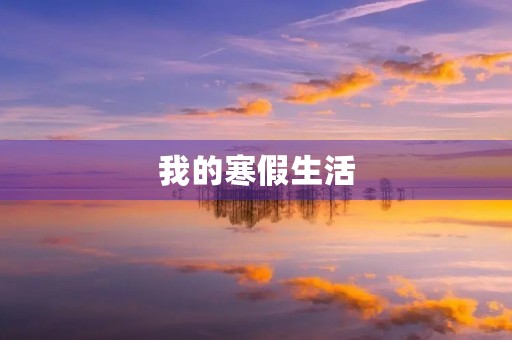 我的寒假生活 我的寒假生活