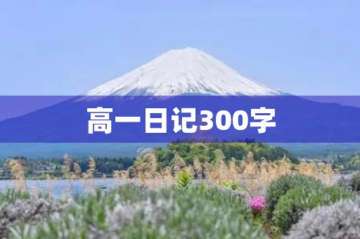 高一日记300字 高一日记300字