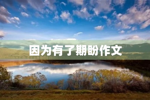 因为有了期盼作文 因为有了期盼作文
