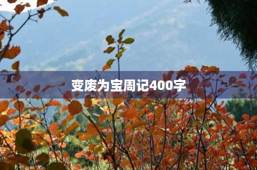 变废为宝周记400字 变废为宝周记400字