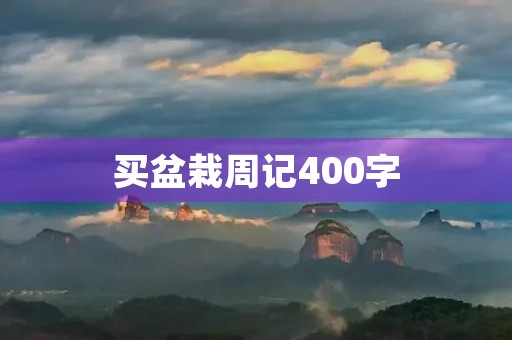 买盆栽周记400字 买盆栽周记400字