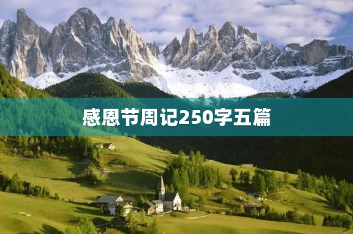 感恩节周记250字五篇 感恩节周记250字五篇