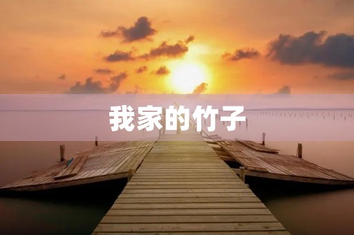我家的竹子 我家的竹子
