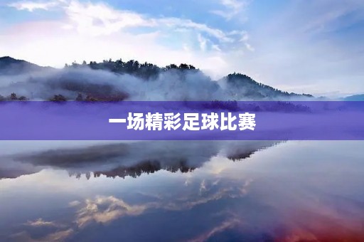 一场精彩足球比赛 一场精彩足球比赛