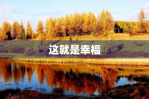 这就是幸福 这就是幸福