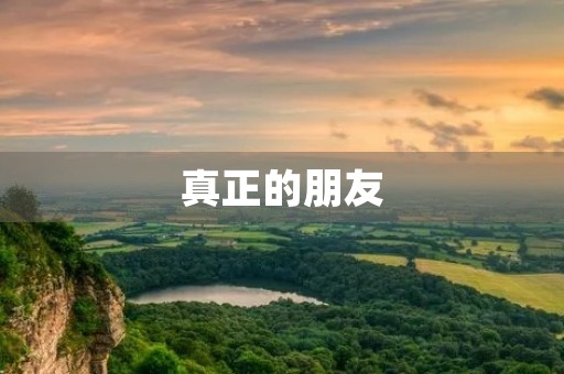 真正的朋友