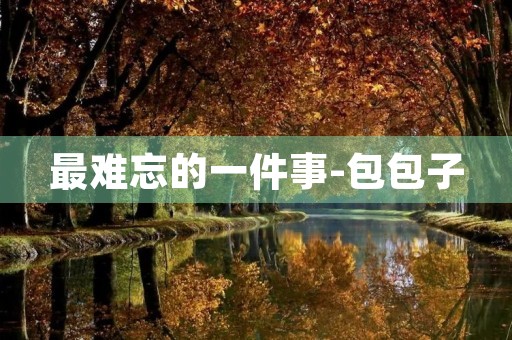 最难忘的一件事-包包子