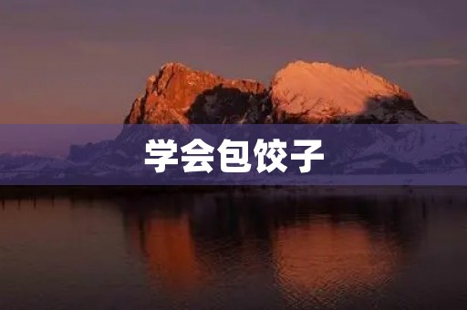 学会包饺子 学会包饺子