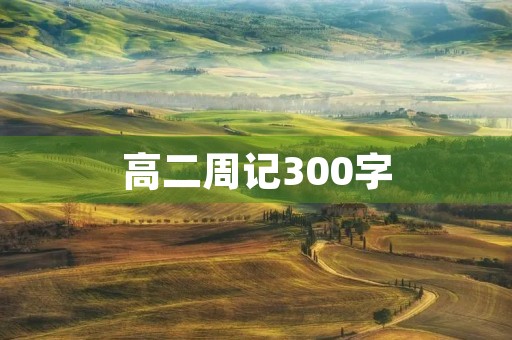 高二周记300字