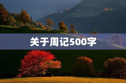 关于周记500字 关于周记500字