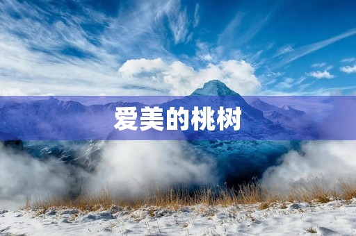 爱美的桃树 爱美的桃树