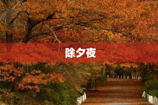 除夕夜 除夕夜
