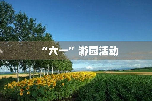 “六一”游园活动 “六一”游园活动
