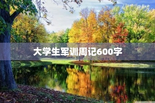 大学生军训周记600字 大学生军训周记600字