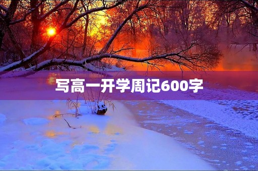 写高一开学周记600字 写高一开学周记600字