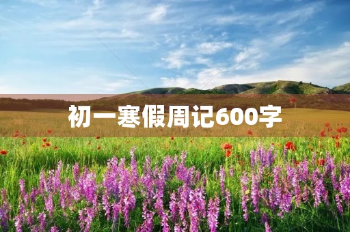 初一寒假周记600字 初一寒假周记600字