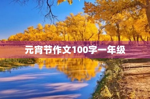 元宵节作文100字一年级