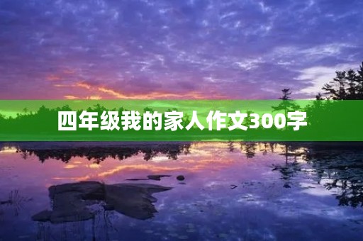四年级我的家人作文300字