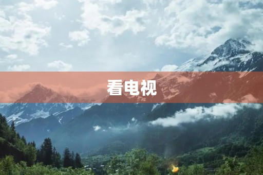 看电视