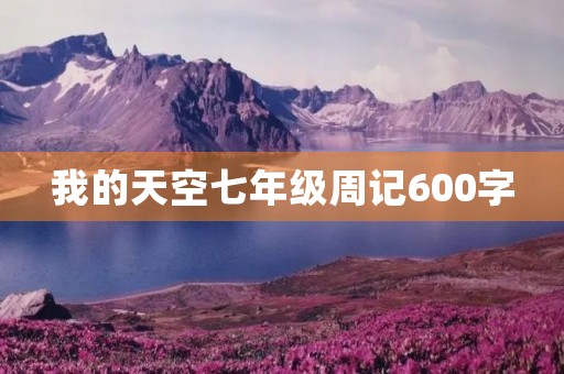 我的天空七年级周记600字
我的天空七年级周记600字