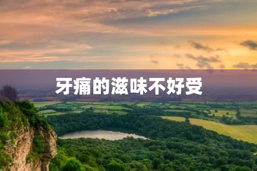 牙痛的滋味不好受 牙痛的滋味不好受